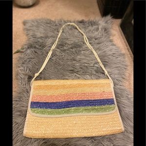 Straw Clutch W/ Strap
